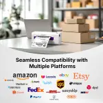 KNAON AirPrint Thermal Label Printer, Wireless Wi-Fi Shipping Label Printer 4x6 for iPhone, iPad, Mac,Compatible with Android&Windows, Included Label Holder – Ideal for Small Business, Amazon, Shopify - Image 2