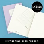 PAPERAGE Lined Journal Notebook, (Black), 160 Pages, Medium 5.6 in x 8 in - 100 GSM Thick Paper – Hardcover Journaling Notebook for Work, School & Note Taking - Image 5
