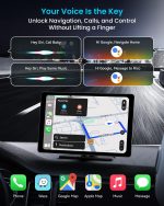 11" Extra Large Wireless Apple CarPlay Screen for Car – Ultra-Slim 0.16 Inch Touchscreen Car Stereo with Android Auto, 4K Dash Cam, 1080p Backup Camera, GPS, Mirror Link, Voice Control - Image 8