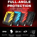 ADATA HD710 Pro - 2 TB External Hard Drive - Shockproof, Waterproof & Dustproof - Durable Storage - For Gamers, Students & Professionals - Mac, PC & Linux Compatible - Black - AHD710P-2TU31-CBK - Image 14