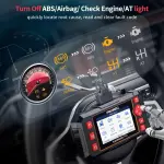 FOXWELL Car Scanner NT604 Elite OBD2 Scanner ABS SRS Transmission, Check Engine Code Reader for Cars and Trucks, Diagnostic Scan Tool with SRS Airbag, Automotive Diagnostic Tool with Live Data - Image 7