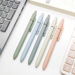 UIXJODO Gel Pens, 5 Pcs 0.5mm Black Ink Pens Fine Point Smooth Writing Pens, High-End Series Pens for Journaling Note Taking, Cute Office School Supplies Gifts for Women Men (Morandi) - Image 7