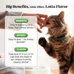 Cat Hairball Support Crunchy & Creamy Chews, Hairball Remedy Treats, Cat Furball Treatment, Supports Skin & Coat, Vitamins for Digestion, Chicken (30-Day Supply) - Image 6