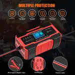 YONHAN Battery Charger 10-Amp 12V and 24V Fully-Automatic Smart Car Battery Charger, Battery Maintainer Trickle Charger, and Battery Desulfator with Temperature Compensation - Image 2