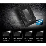 ADATA HD710 Pro - 2 TB External Hard Drive - Shockproof, Waterproof & Dustproof - Durable Storage - For Gamers, Students & Professionals - Mac, PC & Linux Compatible - Black - AHD710P-2TU31-CBK - Image 13