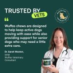 Wuffes Advanced Dog Hip and Joint Supplement with Glucosamine, Chondroitin, Omega 3, MSM, and Green Lipped Mussel, 60 Pork Flavored Chews for Small and Medium Dog Breeds - Image 8