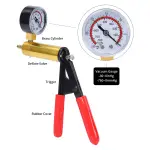 Yonligonju Brake Bleeder Kit with Hand Vacuum Pump with Gauge Adapters Automotive Brake Fluid Bleeding Set for Bike Car Truck (red) - Image 7