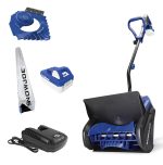 Snow Joe 24V-SS13-TV1 Bundle | 13" Cordless Snow Shovel | 4-Ah Battery | Quick Charger | Cover + Ice Dozer Included (Renewed)