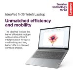 Lenovo IdeaPad 15.6" Laptop Computer - 20GB RAM - 1.2TB Storage - Intel Core | Microsoft Office 365 Included, 256GB SSD and 1TB Cloud Storage, Webcam, Windows 11 no Mouse (Renewed) - Image 7