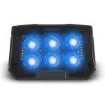 Laptop Cooling Pad for All Laptops and Notebook, Aluminum Laptop Cooler with 6 Quiet Cooling Fans, Adjustable Laptops Fan Cooling Pad, Laptop Cooling Stand Tray, Computer Fan,Gaming Laptop Cooling Pad