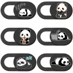 PRESSINART 6Pcs Laptop Camera Covers Webcam Camera Cover Panda Pattern Privacy Security Guard Slide Phone Webcam Protector for Laptops Desktops Computers Smartphones Tablets Notebooks Mini PC Devices