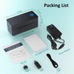 Shipping Label Printer, 4x6 Bluetooth Thermal Label Printer for Shipping Packages Small Business Mailing, Support iOS, Android, Mac, Windows, Chrome, Used for UPS, USPS, Ebay, Etsy, Amazon, Navy Blue - Image 2