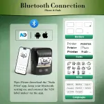 Anycash Label Maker Machine with Tape, 2 Inch Portable Bluetooth Label Makers, N20 Wireless Thermal Label Printer for Small Business, Office, Home, School, Barcode Address Logo Labeler for Phone - Image 5