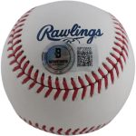 Nolan Ryan Autographed/Signed Texas HOF OML Baseball Beckett Witness - Image 3