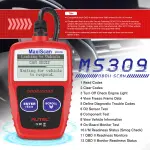 Autel OBD2 Scanner MS309 Universal Car Engine Fault Code Reader, Check Engine Light and Emission Monitor Status, OBDII CAN Diagnostic Scan Tool - Image 9