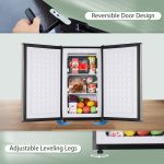 Maine Upright Freezer 3.6 Cu.Ft Mini Freezer with Reversible Stainless Steel Door Freestanding Compact Freezer with 3 Adjustable Thermostat, Small Freezer for Apartment Dorm (Silver) - Image 4