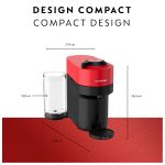 Nespresso Vertuo Pop+ Coffee and Espresso Maker by Breville, Spicy Red (Renewed) - Image 2