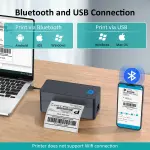 Shipping Label Printer, 4x6 Bluetooth Thermal Label Printer for Shipping Packages Small Business Mailing, Support iOS, Android, Mac, Windows, Chrome, Used for UPS, USPS, Ebay, Etsy, Amazon, Navy Blue - Image 7