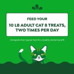 Greenies Feline Adult Dental Cat Treats, Oven Roasted Chicken Flavor, 9.75 oz. Tub - Image 7