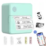 LECHPRO® Label Makers, Label Maker Machine with Tape, Bluetooth Label Maker, Portable Thermal 2 Inch Label Printer for Small Business, Barcode, Address, Logo, Clothing, Sticker Printer for Phones