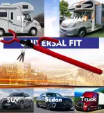 Steering Wheel Lock Anti-Theft Car Device Car Wheel Locks Heavy Duty Vehicle Security Steering Wheel Lock for Truck Car Vehicles Van Lorry SUV with 4 Keys, Elongated Length MAX 30.5“ Red - Image 4