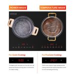 Empava Double/Dual Induction Cooktop 2 Burner, Shatter-proof Flat Glass Top, 18 Levels from 120°F to 460°F, 3 Preset Mode, Bulit-in/Countertop, 110~120 Volt Plug in Electric Stove for Kitchen, RV - Image 6