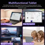 2026 Android 15 Tablet with Keyboard - 26GB+256GB+2TB Expand, Octa-Core, Gemini AI, 2.4G/5G Wifi, 8000mAh, Widevine L1, Dual Camera, 10 Inch 2 in 1 Tablets with Case, Mouse, Stylus (Black Case) - Image 2
