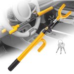 CARTMAN Vehicle Steering Wheel Lock Car Anti Theft Security Lock with Adjustable Length Fit for Cars Trucks Vans and SUVs - Image 8