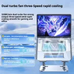 Craftreasure Semiconductor Cooling Stand for Laptop - 3-Second Chill, Adjustable Aluminum Frame, Ultra-Quiet for Gaming/Office, Fits up to 17" - Image 7