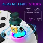 UGAME Wired Xbox Controller for X Box Series X S One PC PS4 Switch, Gaming Control Controllers with 1000Hz Polling Rate No Drift Stick, Custom Paddles Turbo Remote, RGB Light White Gamepad - Image 7