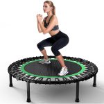 40" Rebounder Trampoline for Adults with Bungee Cords – Portable Fitness Mini Trampoline