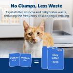 PetSafe ScoopFree Premium Crystal Cat Litter - Outperforms Clay Litter - Refill Packs - Reusable Tray Compatible - Fresh Scent - 4.3 lb Bags - 2 Pack - Image 7
