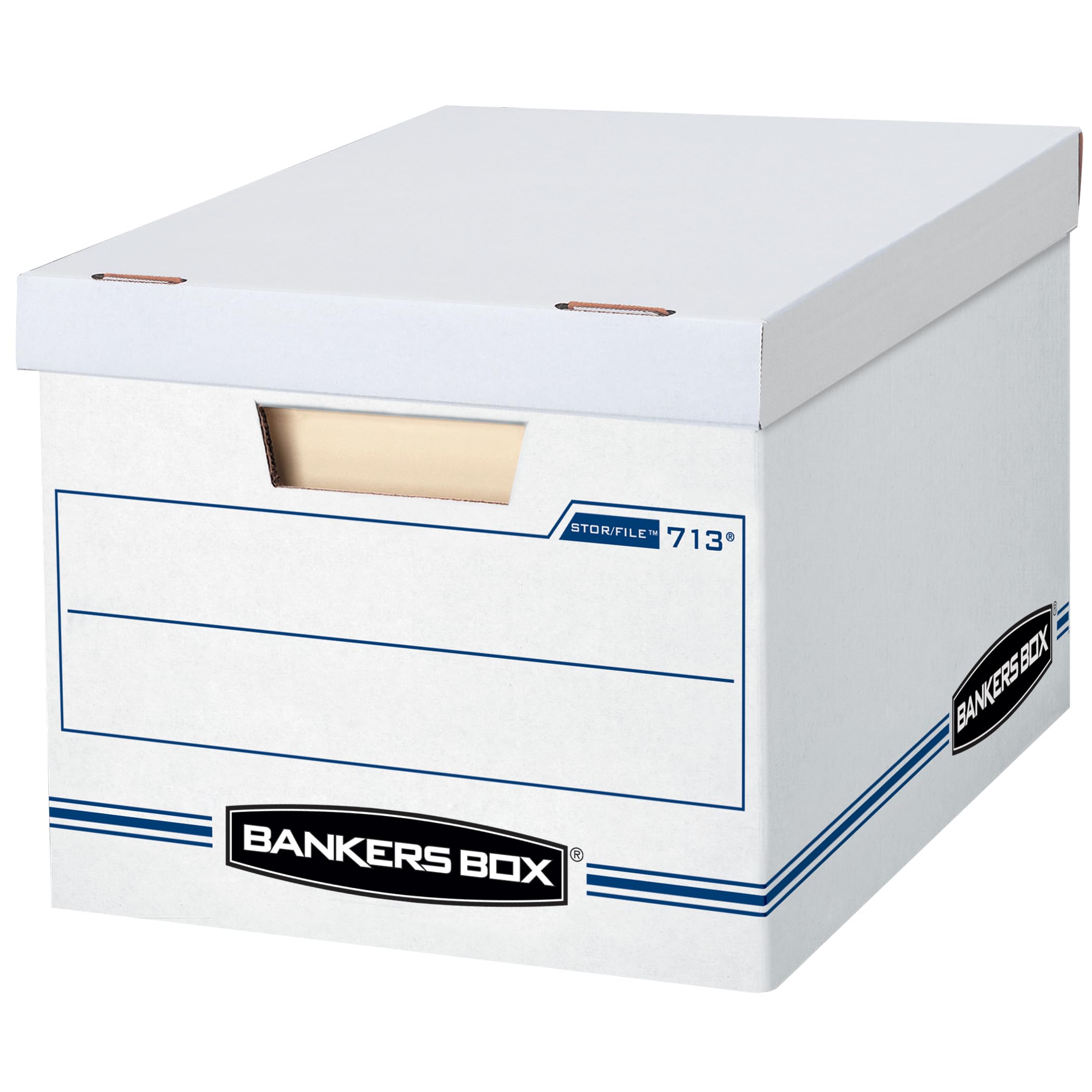 71a-vIG8D9L Bankers Box 12 Pack Standard Duty File Storage Boxes, Standard Assembly, Removable Lid, Letter/Legal (0071301) - Image 1