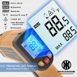 KNINE OUTDOORS Infrared Thermometer Laser Temperature Gun, -58℉ to 1112℉, Single Laser Targeting, Distance to Spot Ratio 12:1, for Cooking, Oven and Meat (Orange) - Image 7