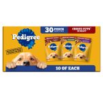 Pedigree Choice Cuts in Gravy Adult Soft Wet Dog Food Variety Pack, 3.5 oz. Pouches, 30-Count