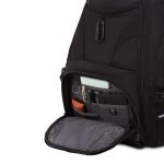 SwissGear 1900 ScanSmart 17” Laptop Backpack Black/Black – Reflective Tech Backpack with ScanSmart Compartment – Multiple Organizer Pockets & RFID Scan Blocking Technology - Image 2