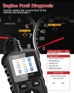 XIAUODO OBD2 Scanner Car Code Reader Support Voltage Test Plug and Play Fixd Car CAN Diagnostic Scan Tool Read and Clear Engine Error Codes for All OBDII Protocol Vehicles Since 1996（Black） - Image 6