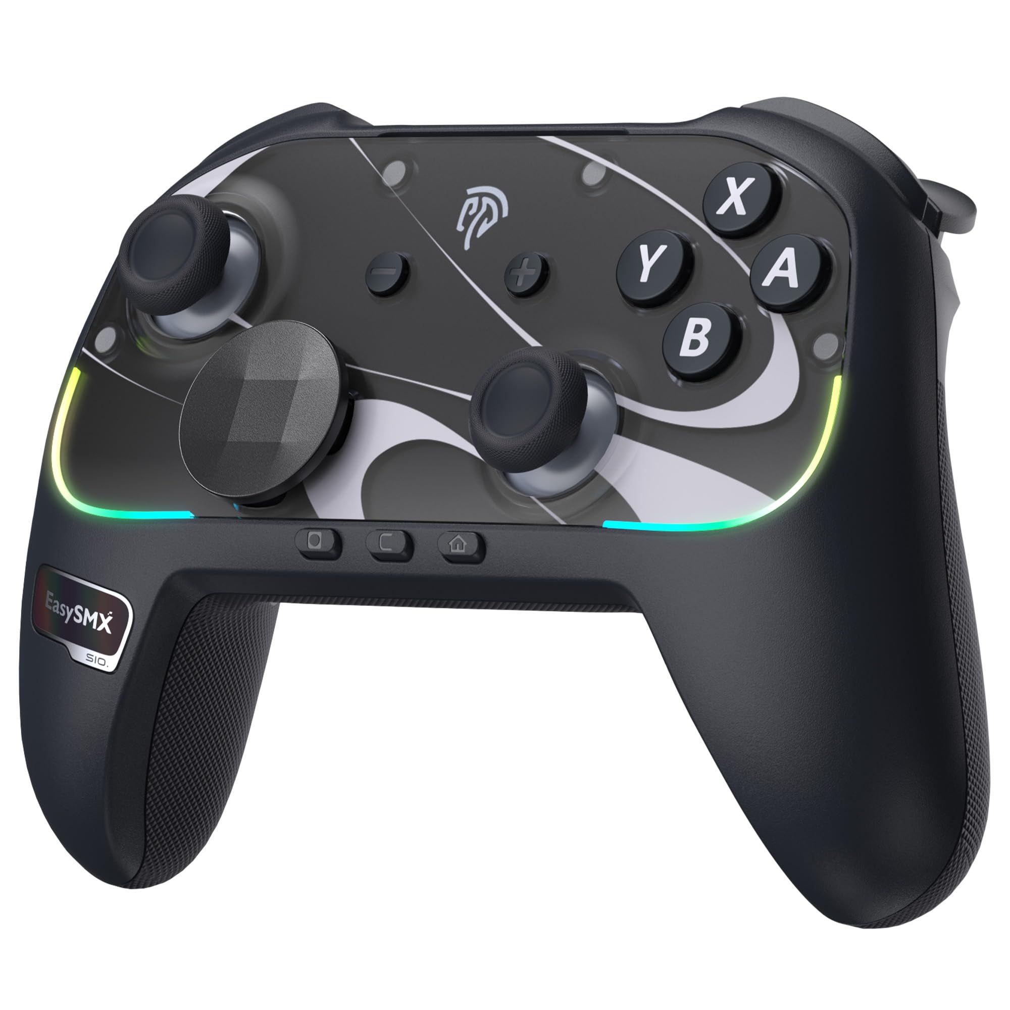 71j5H0+v1BL EasySMX S10 Switch 2 Controller-One Key Wake-up, Switch 2 Pro Controller with 6 Axis Gyro, NFC Function, TMR Anti-Drift Joystick, HD Rumble, Swappable D-Pad & Faceplate-black - Image 1