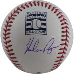 Nolan Ryan Autographed/Signed Texas HOF OML Baseball Beckett Witness