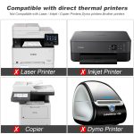 9527 Product Fanfold 4 x 6 Direct Thermal Labels White Perforated Shipping Labels, 500pcs per Stack,1 Stack - Image 5