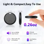 Air Tracker Tags-4 Pack Seektags [2025 Dual-System Compatible] for Apple Find My & Android Find Hub, 400 Days Battery with CR2032, 100dB Alarm, Compatible with iOS & Android for Keys Wallet Luggage - Image 5