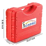 CARSC Hand Held Vacuum Pump Tester Set Vacuum Gauge and Brake Bleeder Kit for Automotive with Adapters Case - Image 2