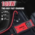 GOOLOO GT4000S Jump Starter 4000 Amp Car Starter 100W Two-Way Fast-Charging Portable Car Battery Charger Booster Pack for 10L Diesel and All Gas Engines, SuperSafe Lithium Jump Box for 12V Vehicles - Image 6