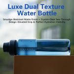 32oz Frosted Clear Water Bottle – BPA-Free Tritan Plastic with Fast-Flow Spout Lid - Image 8