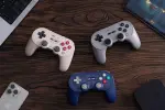 8BitDo Pro 3 Bluetooth Controller for Switch/Switch 2 – TMR Joysticks, Swappable ABXY Buttons, Pro Back Buttons, Charging Dock, Hall Effect Triggers, for Windows, Apple, SteamOS, Android - Gray - Image 3