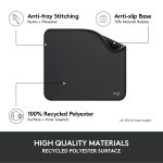 Logitech Mouse Pad - Studio Series, Computer Mouse Mat with Anti-Slip Rubber Base, Easy Gliding, Spill-Resistant Surface, Durable Materials, Portable, in a Fresh Modern Design, Graphite - Image 7