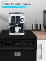 BLACK+DECKER 18-Inch Portable Dishwasher, 8-Place Setting Capacity, Mobile Dish Washer with 6 Wash Programs, LED Display, Stainless Steel Tub, ENERGY STAR Certified, BPD8B, Black - Image 3