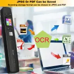 AUTENS Portable Handheld Scanner Included 16G SD Card, Wand Scanner for A4 Documents Pictures Pages Texts Receipts Books Up to 1050DPI, Colorful LCD Display, Uploads Via USB Cable, No Driver - Image 6