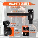 2-in-1 Heavy Duty Weight Lifting Straps with D Rings – 8mm Neoprene Padded Non-Slip for Weightlifting, Deadlifting, Cable Machine & Pull-Ups - Image 3