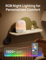 DREO Humidifier 409S, Humidifiers for Bedroom Baby, Ultra Quiet 28dB & 3L Top Fill Cool Mist Humidifier for Nursery, Smart Air humidifier for Plants, 1500+ RGB Night Light & Sleep Routine Trainer (Renewed) - Image 2